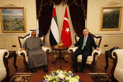 Sheikh Mohammed bin Zayed and Recep Tayyip Erdogan