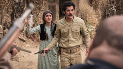 Hoda Zeinolabedin and Navid Purfaraj act in a scene from “Zalava” directed by Arsalan Amiri.