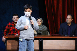 A visually-impaired boy participated in a musical festival at Tehran’s Shafaq Cultural Center on December 24, 2021.