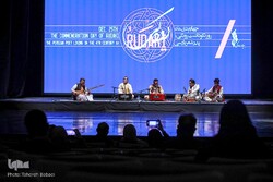 An Afghan ensemble performs during Persian poet Rudaki’s birthday celebration at Tehran’s Vahdat Hall on December 25, 2021. (IQNA/Tahereh Babai)