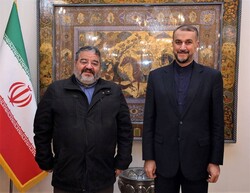 Hossein Amir Abdollahian and General Gholamreza Jalali