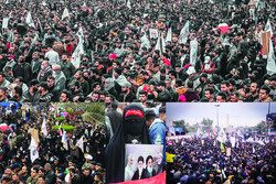 Iraqis commemorating martyrs Soleimani and Muhandis
