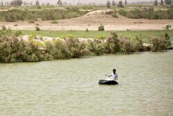 Jazmourian wetland overflows