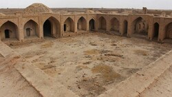 Mud-brick caravanserai undergoes restoration to host modern trippers