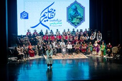 Iran Regional Music Orchestra performs its first concert at Tehran’s Vahdat Hall on March 8, 2022. (IRNA/Amin Jalali)