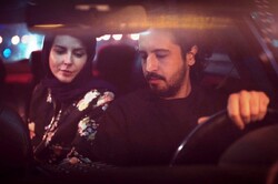 Leila Hatami and Mehrdad Sediqian act in a scene from “Imagine” by Ali Behrad.