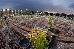 Iftar at Imam Reza shrine