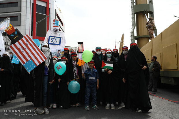 Quds Day march held across Iran-1