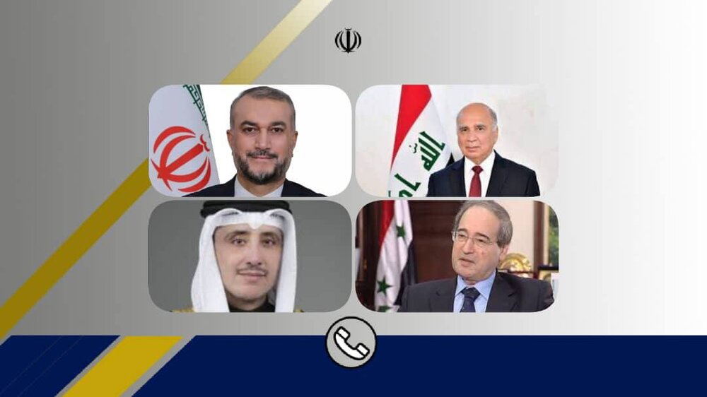 Amir Abdollahian talks to Syrian, Iraqi, Kuwaiti FMs as dust storms blanket Iran