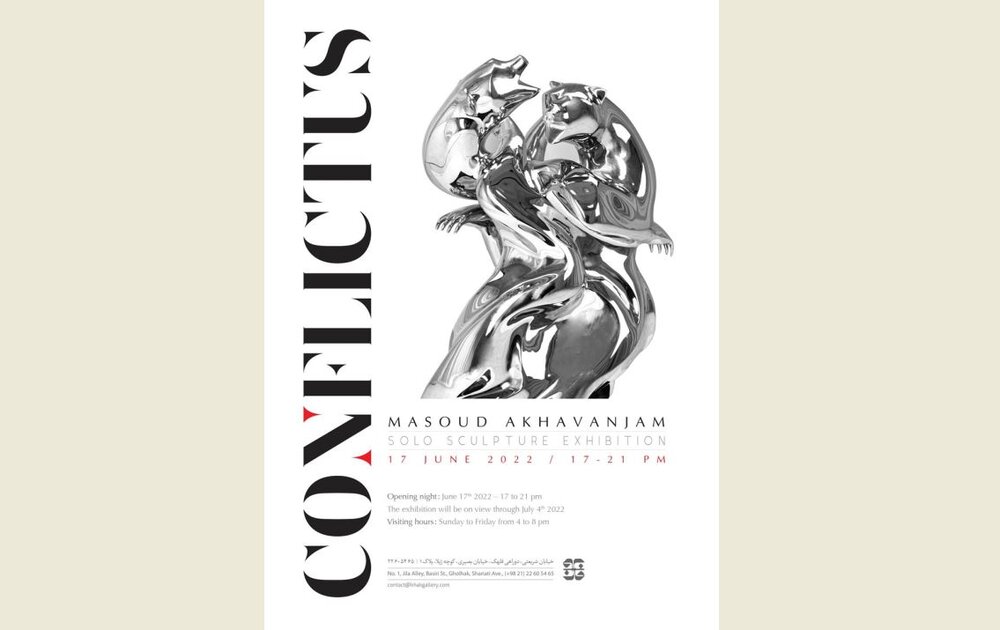* Khak Gallery is playing host to an exhibition of sculptures by Masud Akhavan-Jam.