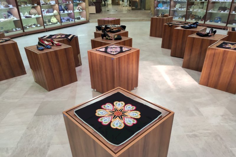 Traditional needlework on show at tourism ministry