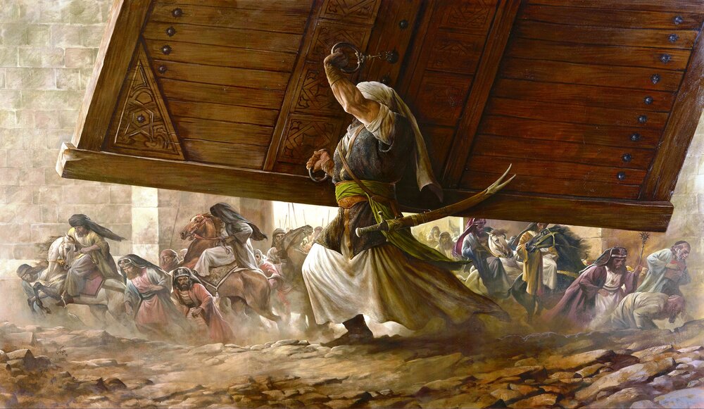 “The Conqueror of Khaybar” by Hassan Ruholamin.