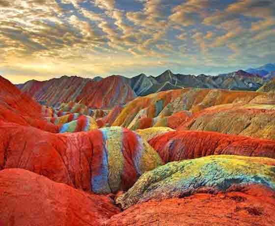 Visit every color of the rainbow here on Earth