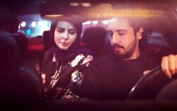 Leila Hatami and Mehrdad Sediqian act in a scene from “Imagine” by Ali Behrad.