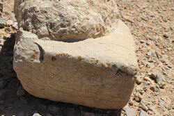 Researcher stumbles upon Sassanid column base in southern Iran