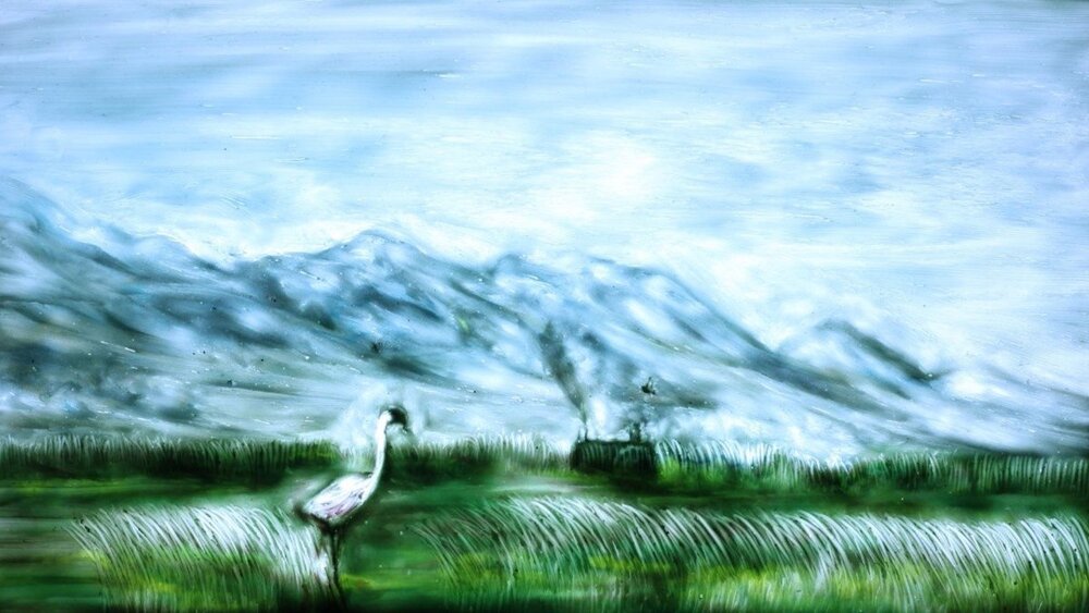 A scene from the Iranian animated movie “The Wayfarer”.