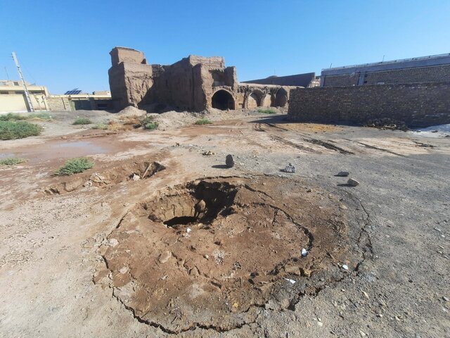 Monsoon flood uncovers public bathhouse in southern Iran