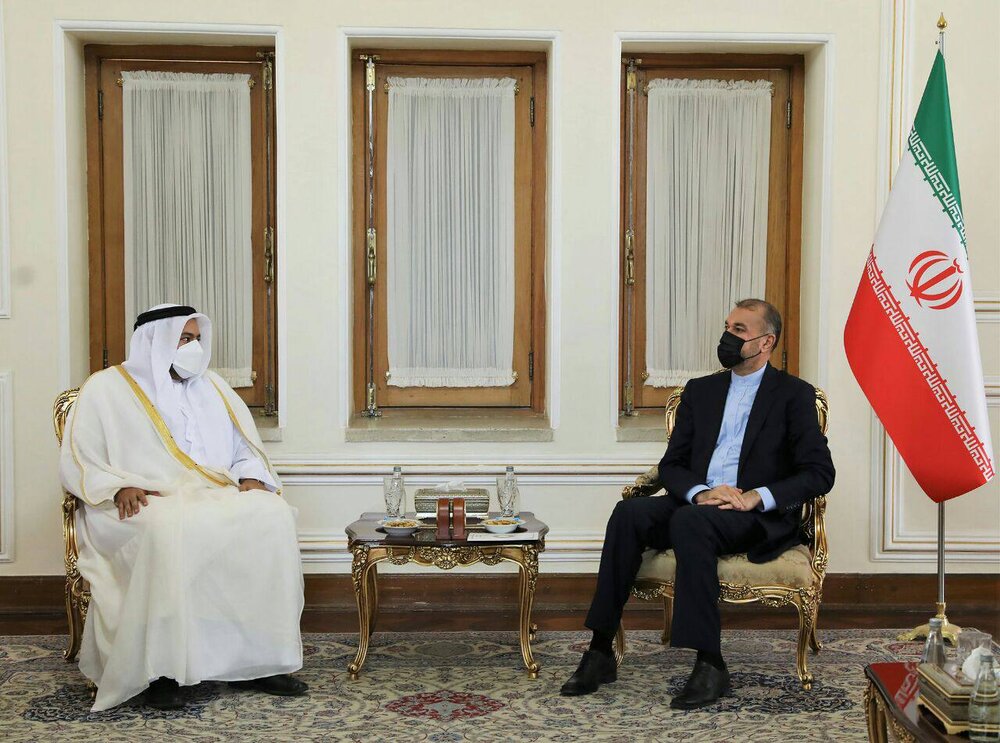 Qatar&s deputy FM meets Amir Abdollahian, delivers message to him