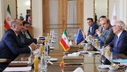 EU's Borrell meeting with Iran's FM in Tehran (file photo)