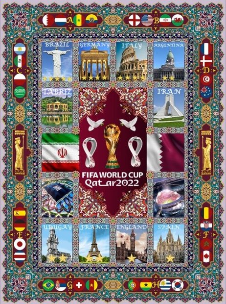 2022 World Cup: Iran unveils carpet to be presented to FIFA Museum