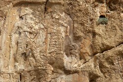 4,000-year-old bas-reliefs in western Iran undergo restoration