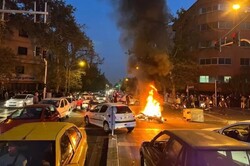 scenes of unrest in Iran