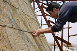 1000-year-old conical roof undergoes restoration