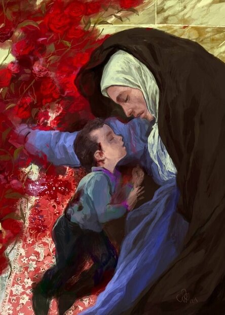 Shiraz terrorist attack subject of Hassan Ruholamin’s new painting