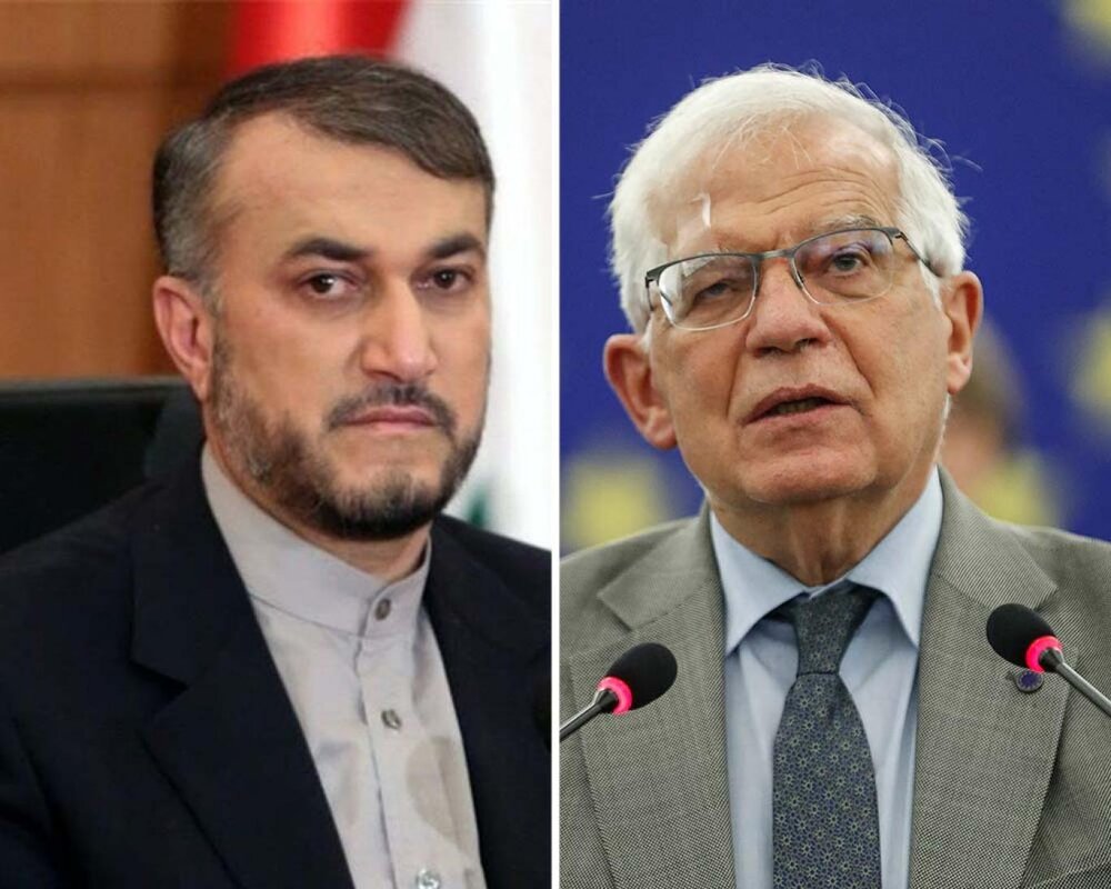 Iran FM talks to EU's Borrell