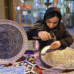 Ghalamzani: Persian expertise for engraving metal objects