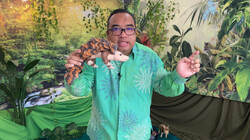 A file photo shows Malaysian storyteller Nor Azhar Ishak giving his performance “A Pangolin Story”. (Kanoon)