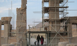 Tourists are seen at the ruins of Persepolis near the city of Shiraz in southern Iran, Jan. 25, 2023. (Photo: Xinhua)