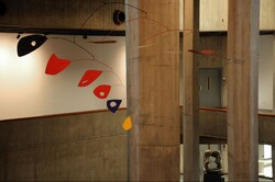 American sculptor Alexander Calder’s “The Orange Fish” is seen reinstalled at the Tehran Museum of Contemporary Art on January 28, 2023. (TMCA)