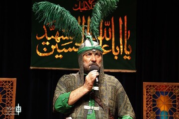 A file photo shows Alaeddin Qasemi performing a tazieh. (Theater.ir)