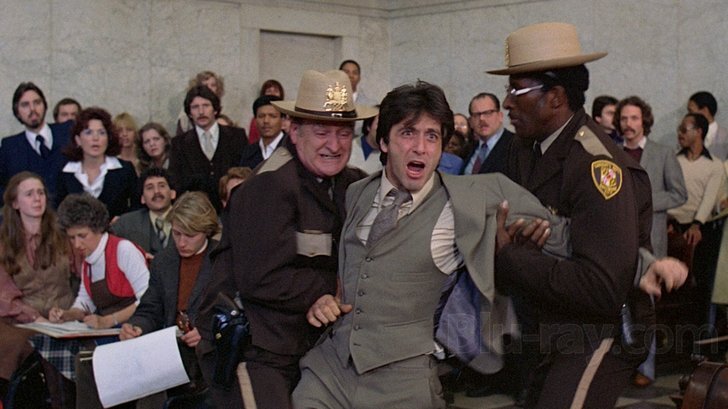 A scene from the legal comedy-drama “And Justice for All”.