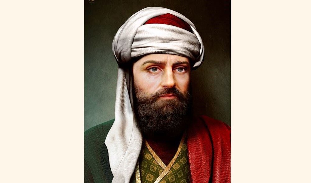 A portrait of Iranian poet Nezami Ganjavi. (Goethe Institute)