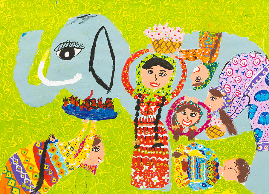Painting by the 12-year-old Iranian, Setareh Shaveisi, won a prize at the 22nd JQA International Environmental Children’s Drawing Contest in Japan.