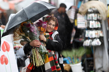 Buying flowers to celebrate Noruz