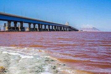 Recent rainfall boosts water level at Lake Urmia
