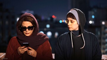 Tannaz Tabatabai and Shadi Karamrudi act in a scene from “Without Her”.