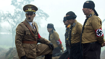 Mohsen Tanabandeh stars as Adolf Hitler in the Iranian black comedy “World War III”.
