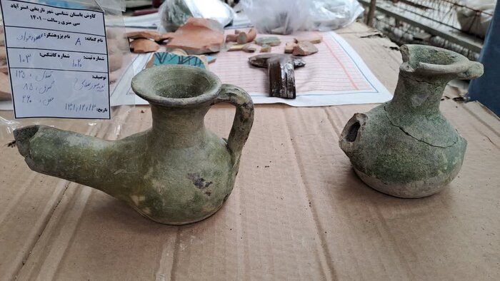 Ancient relics discovered on construction site in northern Iran