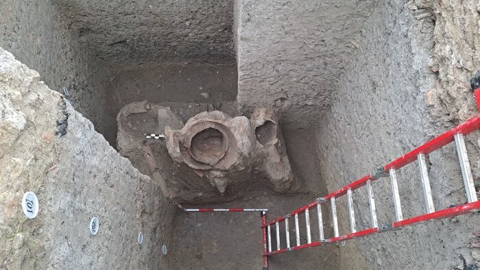 Ancient relics discovered on construction site in northern Iran