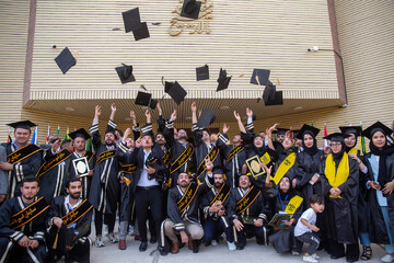 Foreign university students celebrate graduation