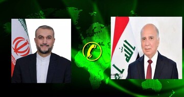 Iranian and Iraqi chief diplomats talk on phone