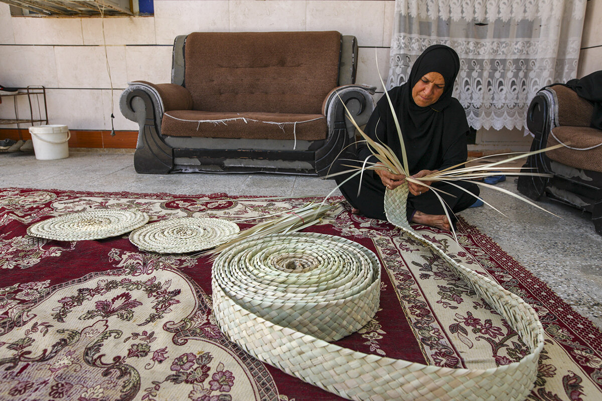 The art of mat weaving in Iran
