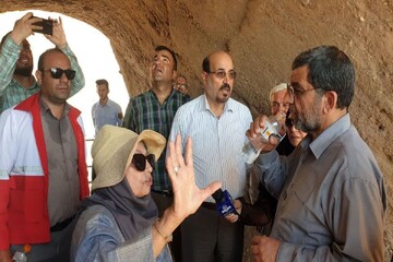 Tourism minister visits 11th-century Alamut fortress