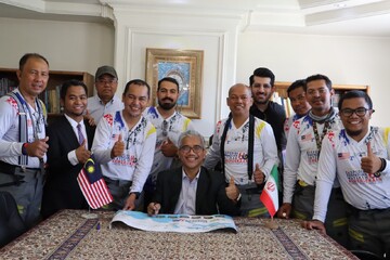 Journey of determination: Malaysian cyclists reach Iran to promote friendship and unity