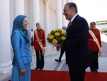 Maryam Rajavi talks to ex-Secretary of State Pompeo