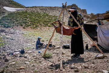 Bakhtiari nomads in Lorestan